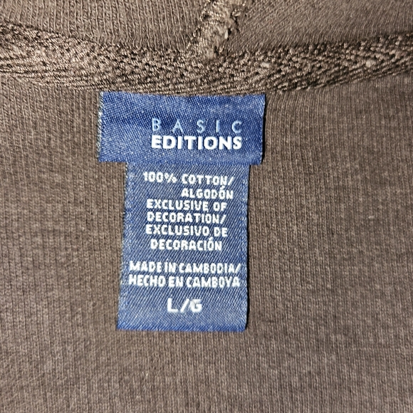 Basic Editions Zip-Up Sweatshirt - Picture 3 of 6